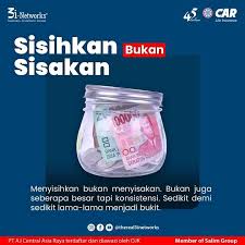Sedikit demi sedikit, lama lama menjadi bukit. Sisihkan Bukan Sisakan Perencanaan Keuangan Asuransi Investasi