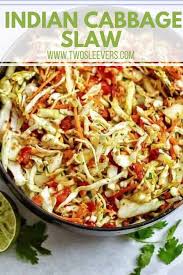 Indian Cabbage Slaw A Great Summer Salad And Appetizer In 2020 Cabbage Slaw Slaw Cooked Cabbage