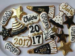 New Year S Cookie New Years Cookies Fancy Sugar Cookies Winter Cookie