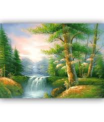 Vitalwalls Landscape Painting Premium Canvas Art Print Buy Vitalwalls Landscape Painting Premium Canvas Art Print At Best Price In India On Snapdeal