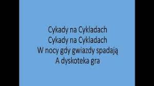 Скачать минус песни «cykady na cykladach» 256kbps. Maanam Cykady Na Cykladach Tekst Youtube
