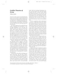 Pdf Conflict Theories Of Crime