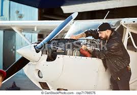 Most planes require a degree. Pilot Making Repair Works Preparing Propeller Plane For Flight Season Side View Of Private Air Jet Pilot Making Repair Canstock