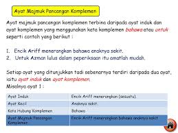 Arti kata majemuk menurut kbbi. Ayat Majmuk Ayat Majmuk Pancangan Relatif Ayat Majmuk Gabungan Ppt Download