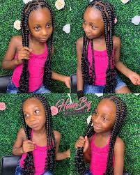 Believe me, even though she is a little kid she wants to look pretty. H B M E Llc On Instagram Kids Zig Zag Pop Smoke Braids Follow Hairbymar Little Black Girls Braids Kids Hairstyles Girls Black Kids Braids Hairstyles