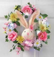 Osterdeko Fuer Draussen Osterkranz Kuenstliche Blumen Hase Osterdeko Kunstliche Blumen Kranz Ideen