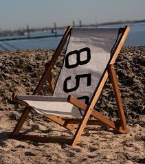 Personalised Deck Chair With Recycled Sail Cloth Sling Deck Chairs Sling Furniture Recycled Sailcloth