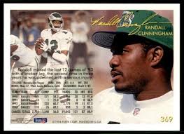 1994 Fleer Randall Cunningham Philadelphia Eagles #369 NFL Football Card
