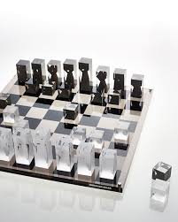 Jonathan Adler Acrylic Chess Set Chess Set Glass Chess Set Chess Board