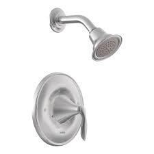 The moen eva collection is designed with sleek flowing lines which will look great in your bathroom. Moen T2132 Chrome Single Handle Posi Temp Pressure Balanced Shower Trim With Shower Head From The Eva Collection Less Valve Faucet Com