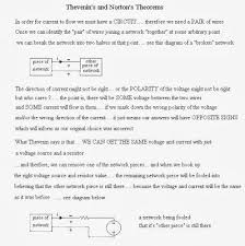 Difference Between Thevenin S And Norton S Theorem Theorems Norton Caen