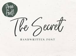 The Secret Free Handwritten Font Graphic Delivery Free Handwritten Fonts Free Cursive Fonts Free Fonts Handwriting