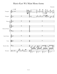Part construction set, part racetrack, the k'nex mario kart wii mario and luigi starting line lets kids build an obstacle course and then set motorized mario and luigi cars loose we may earn commission from links on this page, but we only r. Mario Kart Wii Menu Theme Sheet Music For Piano Drum Group Viola Bass Trumpet Mixed Ensemble Download And Print In Pdf Or Midi Free Sheet Music For Mario Kart Wii Main