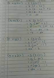 Tentukan Rumus Fungsi Komposisi Fog X Dan Gof X Jika 1 F X 2x 3 Dan G X 5 4x Brainly Co Id