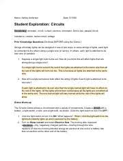 Check spelling or type a new query. Student Exploration Circuits Answer Key Student Exploration Circuits Answer Key Download Student Exploration Circuits Vocabulary Ammeter Course Hero