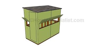 Where can i build a shooting house for deer? Deer Hunting Shooting House Plans Icolistview House Plans
