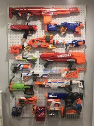 Nerf gun rack backlite by led's. Pin On Baby Kids