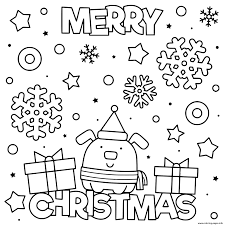 Images that you can print offer a great holiday activity. Cute Dog Wish Merry Christmas Coloring Pages Printable