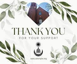 Huge thanks to our generous donors** We're incredibly grateful for everyone  who has helped bring ARTEMPLE to life. This wouldn't be possible without  you, and we're so grateful to have you on