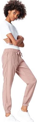Amazon Com Amazon Brand Find Women S Relaxed Fit Lightweight Utility Pants Clothing