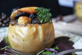 Noel Pommes Farcies Aux Champignons Chataignes Recette Pomme Alimentation Recettes De Cuisine