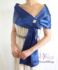 Bolero Bridal Satin Wrap Royal Blue Satin Stole Silk Prom Etsy Scarf Styles Fashion Satin Wrap