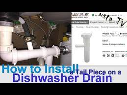 Kit includes a slip joint washer for easy installation. How To Install A Tail Piece On A Kitchen Sink With A Dishwasher Drain Vedat Usta Youtube