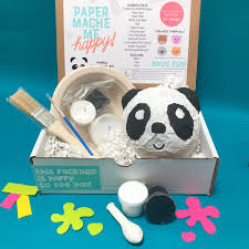 Panda Panda Gifts Panda Gifts For Kids Panda Papercraft Etsy Craft Kits For Kids Pig Crafts Paper Mache Animals