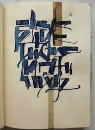 L Ivre De Lettres Et De Couleurs Lettre A Calligraphie Et Caligraphie