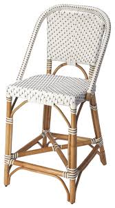 Read customer reviews and common questions and answers for williston forge part #: Butler Solstice White And Tan Rattan Counter Stool Tropical Bar Stools And Counter Stools By Furniture East Inc Houzz