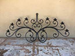 Maybe you would like to learn more about one of these? Huge Vintage Mexican Wrought Iron Wall Candelabra Ten Candle Holder Mexican Decor Rustic Wall Candle Holders Rustic Wall Hangings Wrought Iron Candle Holders