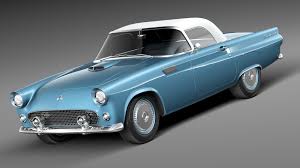 Image result for Thunderbird Blue 1955 Thunderbird