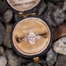 Oval Diamond With Pear Accents Rose Gold Engagement Ring Oval Diamond Engagement Ring Stone Engagement Rings Rose Gold Engagement Ring