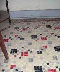 It's the asbestos flooring they could afford. Linoleum Inspection Internachi