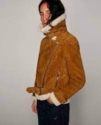 Image 9 Of Leather Biker Jacket With Open Lapels From Zara Biker Jacket Jackets Leather Biker Jacket