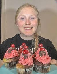 Two young entrepreneurs have businesses selling tasty treats