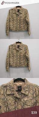 Colebrook Co Leather Jacket Snake Print Size L Colebrook Co Leather Jacket Snake Print Size L 100 Leather Bust Jackets Leather Jacket Jackets For Women