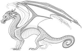 Wings Of Fire Color Edits Complete Requests Original Line Arts Wings Of Fire Dragons Wings Of Fire Dragon Coloring Page