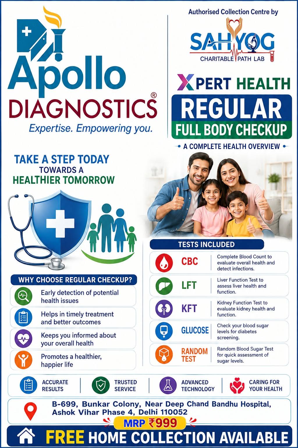 XPERT HEALTH REGULAR FULL BODY CHECKUP product image