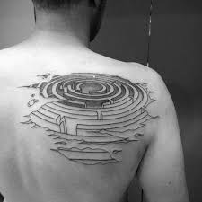 Man in maze tattoo maze tattoo tattoos tattoo designs. 60 Labyrinth Tattoo Designs For Men Maze Ink Ideas
