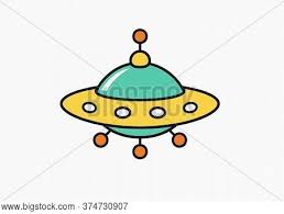 Here is the basic shape of our ufo. Childs Drawing Ufo Vector Photo Free Trial Bigstock
