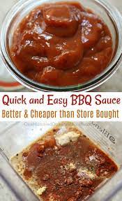 Quick And Easy Bbq Sauce One Hundred Dollars A Month Recipe Easy Bbq Sauce Bbq Sauce Homemade Easy Quick And Easy Bbq Sauce Recipe