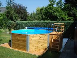 Holzpool Mit Rollabdeckplane Holzpool Pool Gartenpools