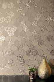 foil honeycomb champagne behang ideeen metallic behang woonkamer behang