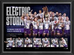Nrl grand final 2020 live, penrith panthers vs melbourne storm, nine's wide world of sports. Melbourne Storm Nrl 2020 Premiers Merchandise Memorabilia Melbourne Storm 2020 Premiers Framed Sportsprint