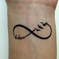 We wish eternal happiness, dream of eternal love, subconsciously think of living for forever and eternity. Infinity Symbol Tattoos Ideas Infinity Tattoo Designs Divergent Tattoo Infinity Tattoos