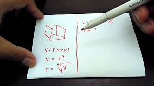 S = panjang rusuk kubus ( cm ). Menentukan Panjang Rusuk Kubus Dengan Akar Pangkat Tiga Youtube