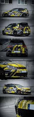 Black And Yellow Camo Car Wrap Yellow Black Golf 7 Gti Clubsport Autofolierung Autolackierung Aufgemotzte Autos