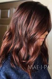 Cherry brown hair color is a delicious blend of rosy red and rich brown—think of cherry cola! Dark Mahogany Brown Hair