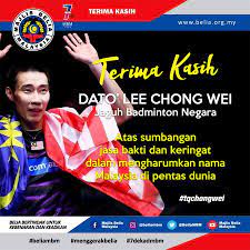 Explore tweets of lee chong wei @leechongwei on twitter. Mbm Pa Twitter Terima Kasih Dato Lee Chong Wei Majlis Belia Malaysia Mbm Mengucapkan Setinggi Tinggi Penghargaan Dan Terima Kasih Kepada Figura Jaguh Sukan Badminton Negara Datuk Lee Chong Wei Yang Banyak Mengharumkan